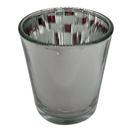 Votive Glass Cylinder Silver Pack of 12 - Default Title (VOTGLASIL12)