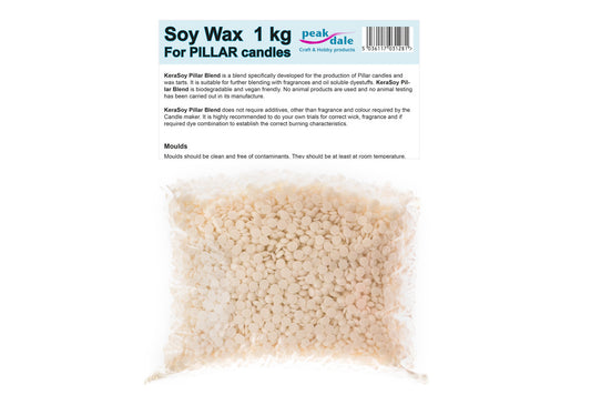 Soy Wax for Pillar Candles 1kg - Default Title (WAXSOYPB1)