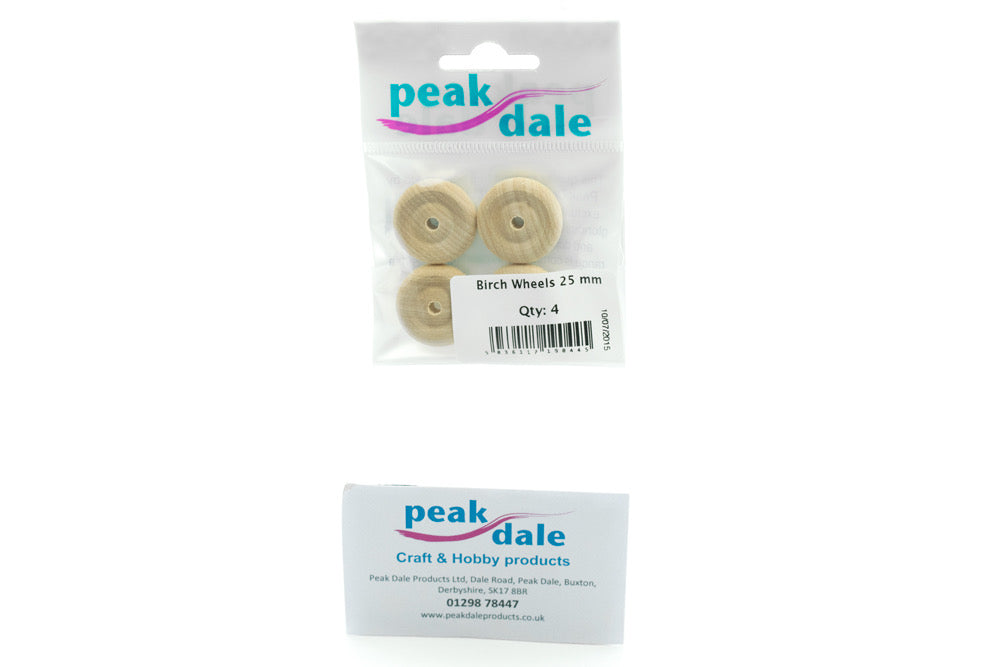 Birch Wheels 25 mm Pack of 4 - Default Title (WHEEL25)