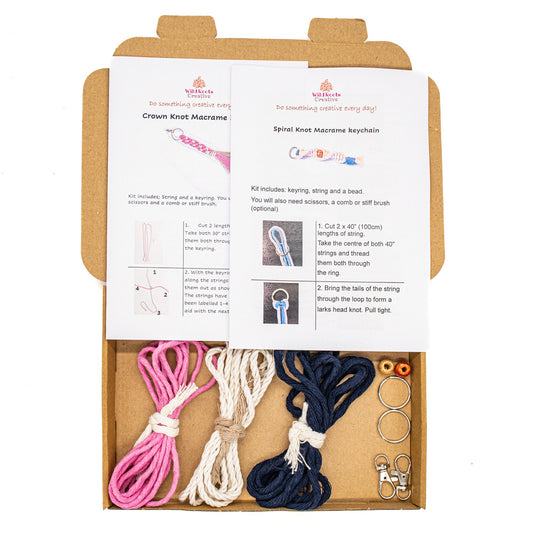 Wild Roots - Macrame Key Chains Craft Kit - Default Title (WILDMACKEY)