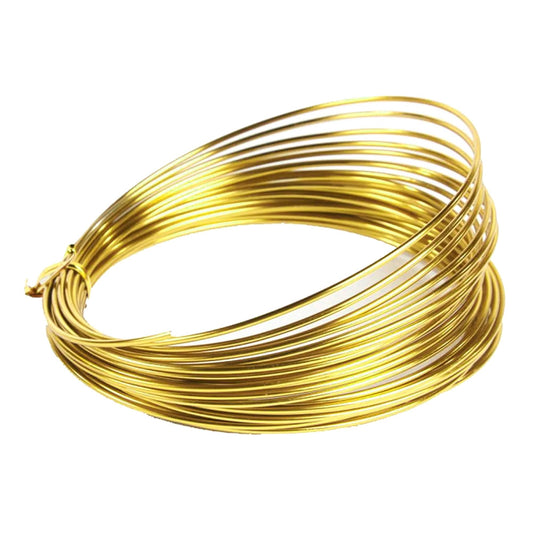 Aluminium Wire Gold 2mm 100g - Default Title (WIRALUGOL)