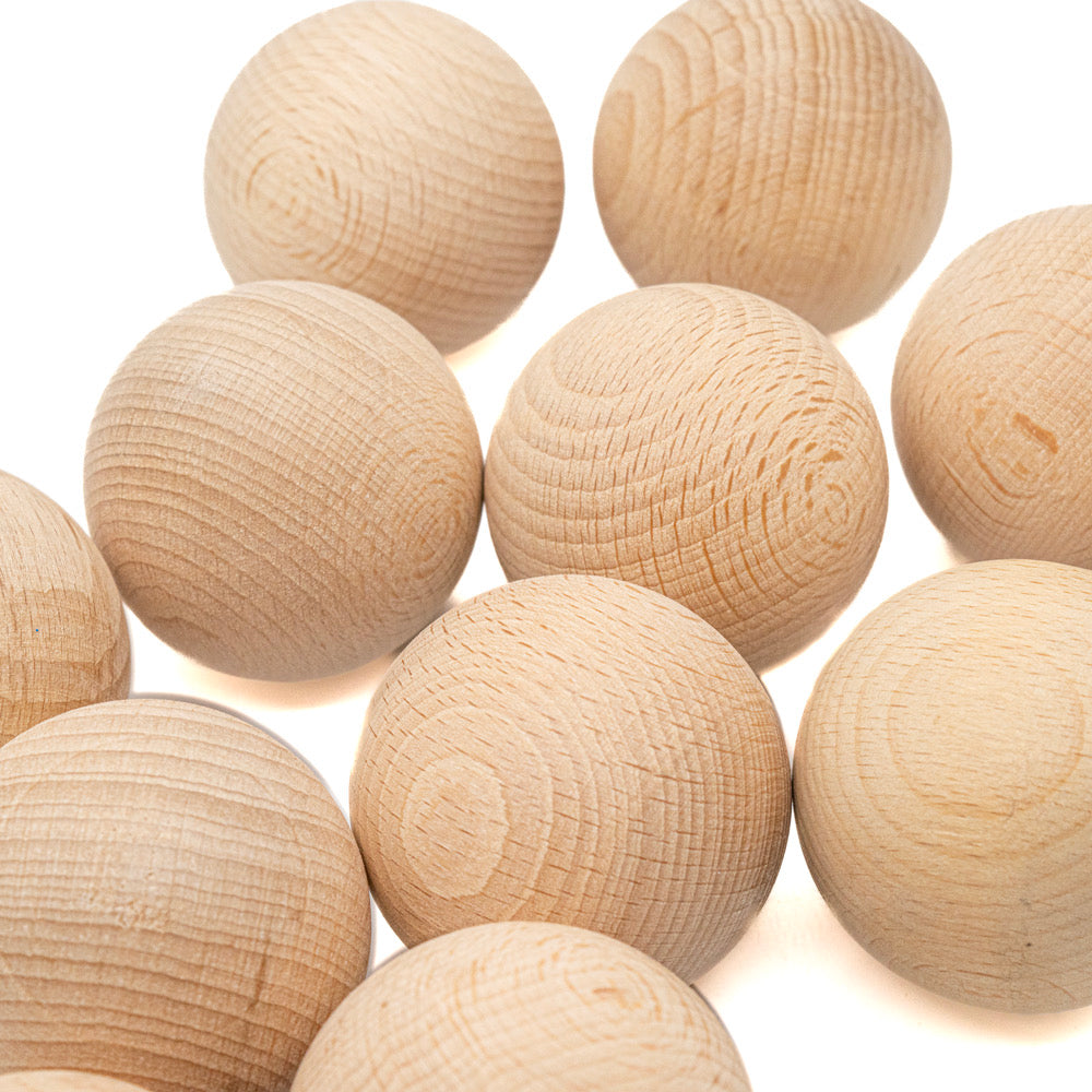 Wood Ball 50mm - No hole Pack of 10 - Default Title (WOODB4-10)