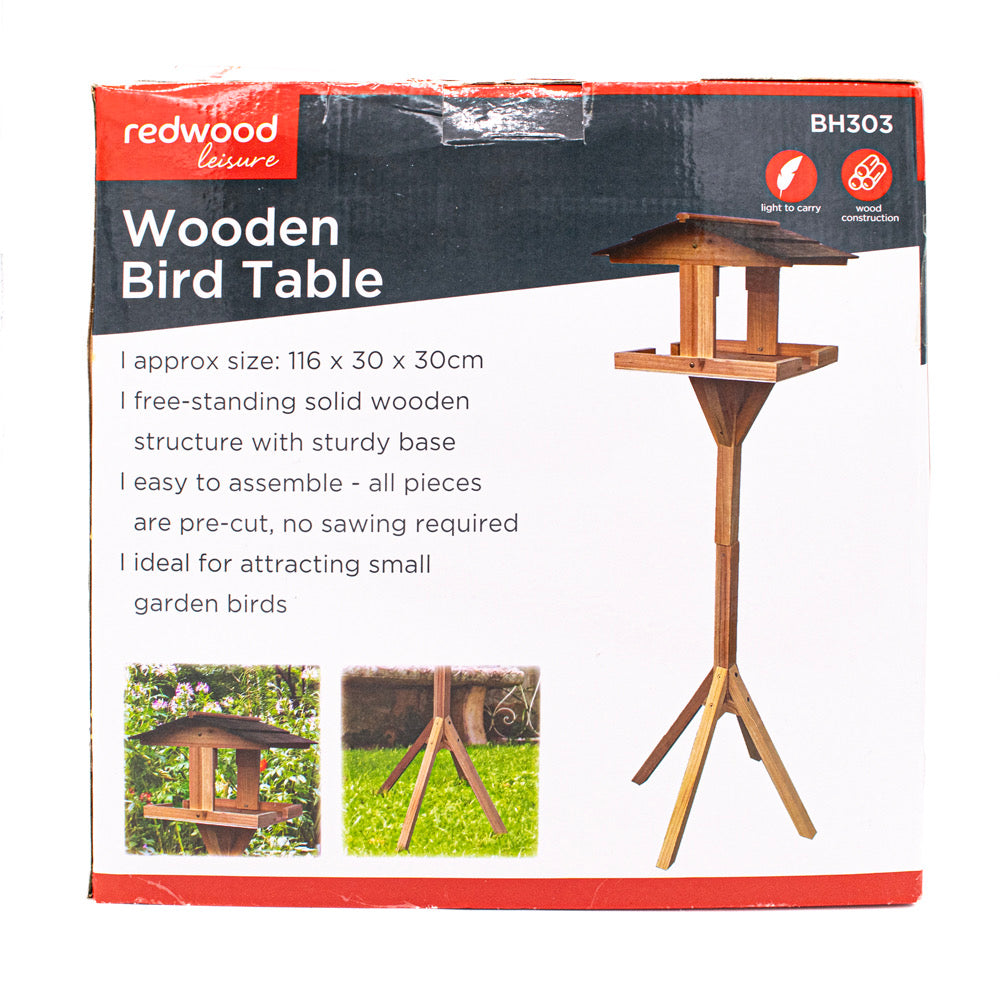 Wooden Bird Table Kit 116cm high - Default (WOODBIRDTABKIT)