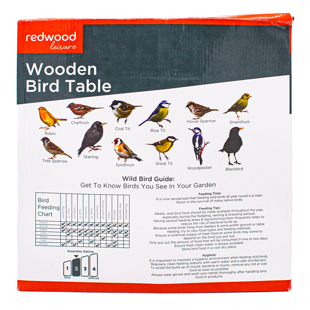 Wooden Bird Table Kit 116cm high - Default (WOODBIRDTABKIT)