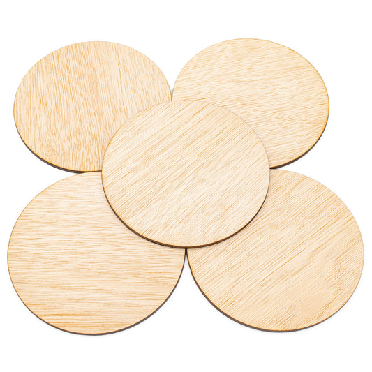 Wooden Discs 104mm No Hole Pack of 5 - Default Title (WOODDISC104)