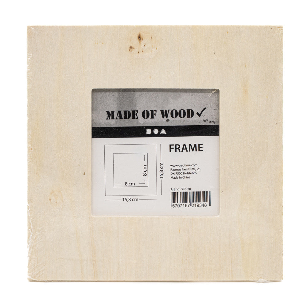 Wooden Picture Frame 15cm Square - Default Title (WOODFRA15)