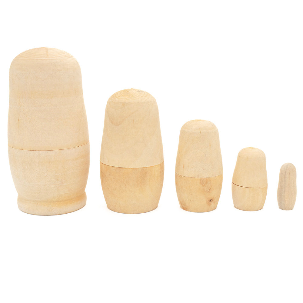 Russian Doll Wooden Set of 5 - Default (WOODRUSDOLL)