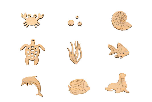 Wooden Shapes Under the Sea Box of 45 - Default Title (WOODSHSEA)