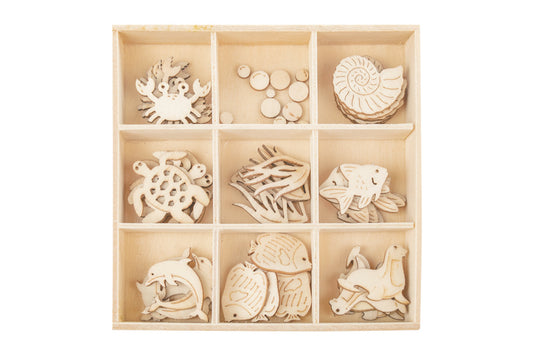 Wooden Shapes Under the Sea Box of 45 - Default Title (WOODSHSEA)