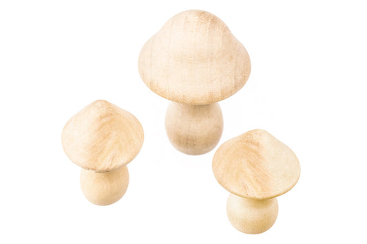 Wooden Toadstools pack of 3 - Default Title (WOODTOAD)