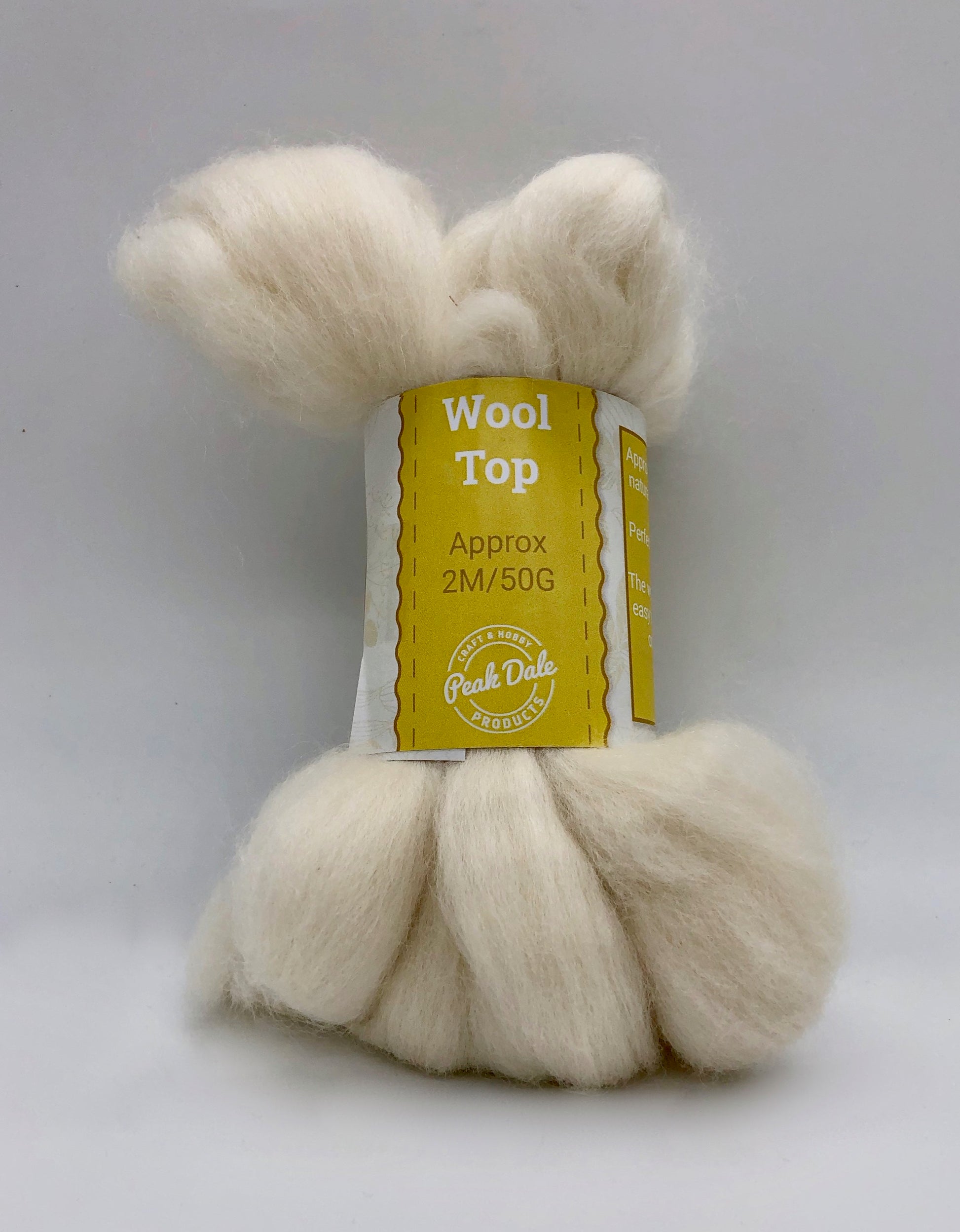 Wool Tops Natural 2mt 50gms - Default Title (WOOLTOP50GM)