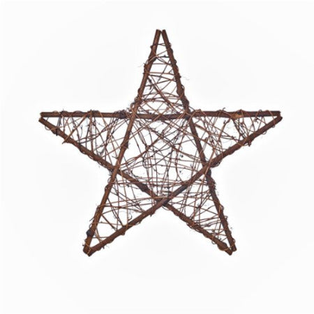 Wreath Natural Vine Star Shape 25cm