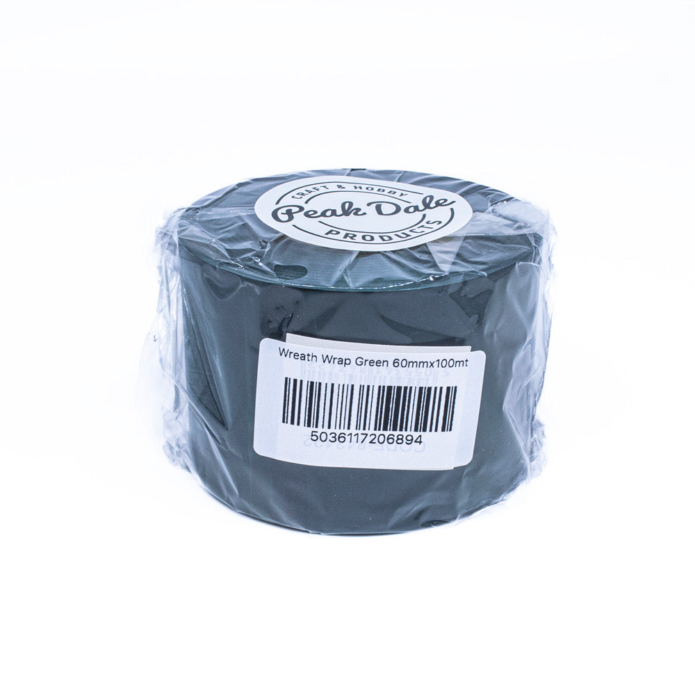 Wreath Wrap Green 60mm x 100mt - Default (WREWRAP60)