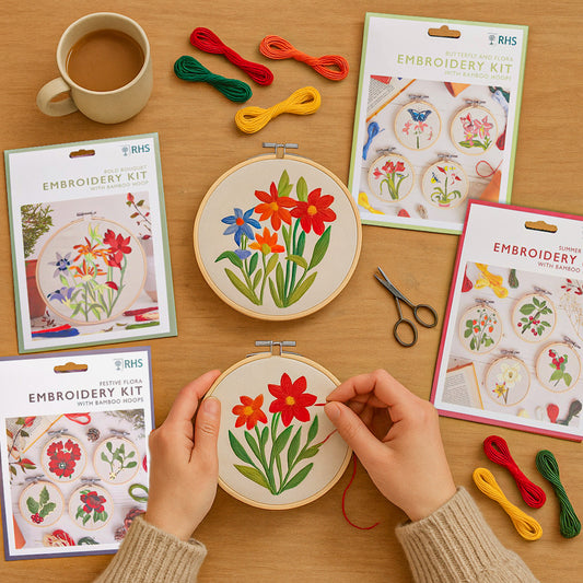 RHS Embroidery Kits – Various Designs