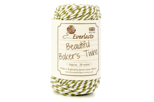Bakers Twine OLIVE/WHITE 20 mt Default