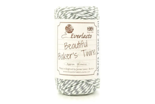 Bakers Twine SILVER/WHITE 20mt Default