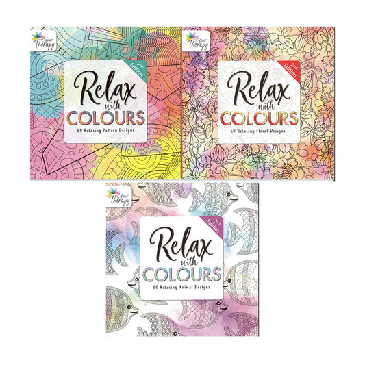 Colouring Book Colour Therapy S2 - 3 Assorted Default