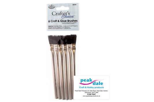 Craft & Glue Brushes Pack of 6 Default
