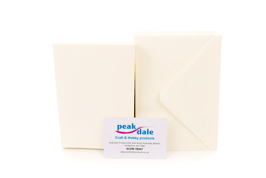 A6 BLANK 2 Fold Card Cream (10) Default