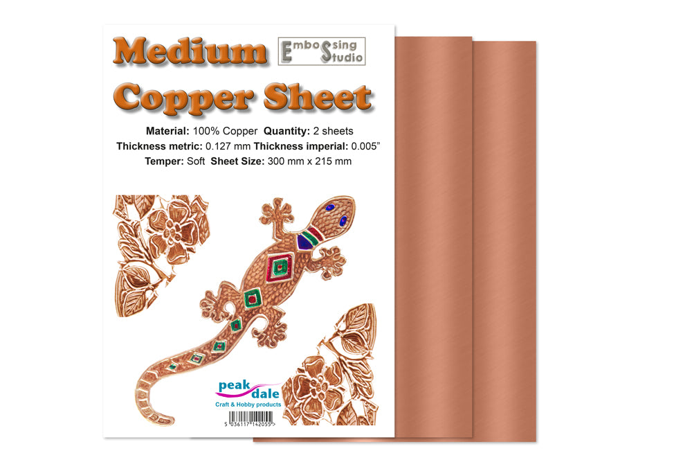 Copper Foil Pack Medium 0.12mm 2 sheets Default