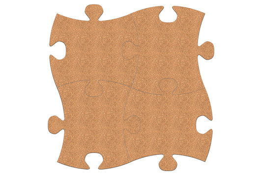 Cork Jigsaw Pieces 17cm Pack of 4 Default