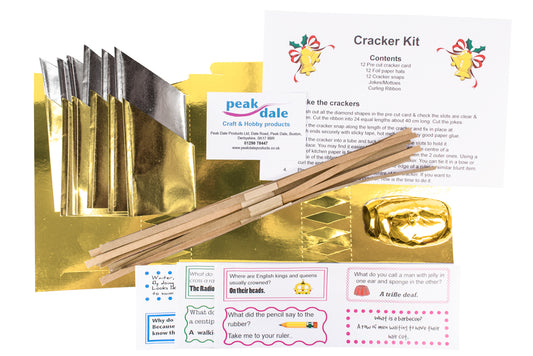 Cracker Kit Metallic GOLD makes 12 Default