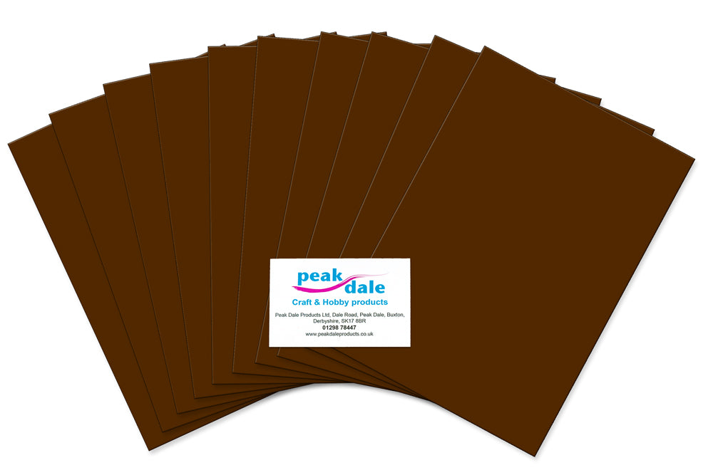 Funky Foam A4 Brown Pack of 10 sheets Default