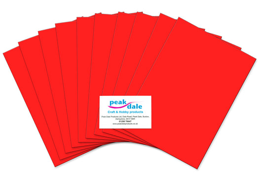 Funky Foam A4 Red Pack of 10 sheets Default