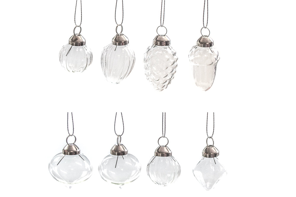 Glass Baubles pack of 8 Default