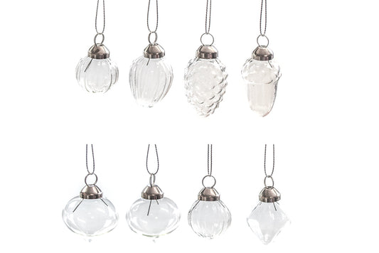 Glass Baubles pack of 8 Default