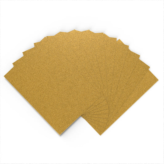 Non Shed Glitter Card A4 GOLD Pack of 10 Default