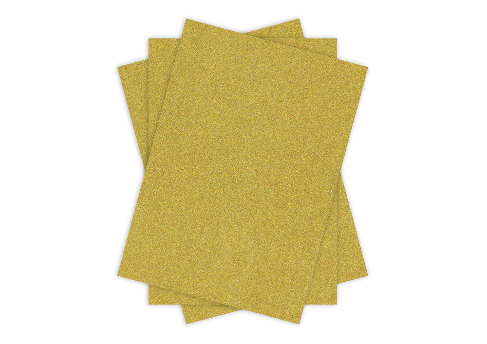 Glitter Card A4 GOLD Pack of 3 Default