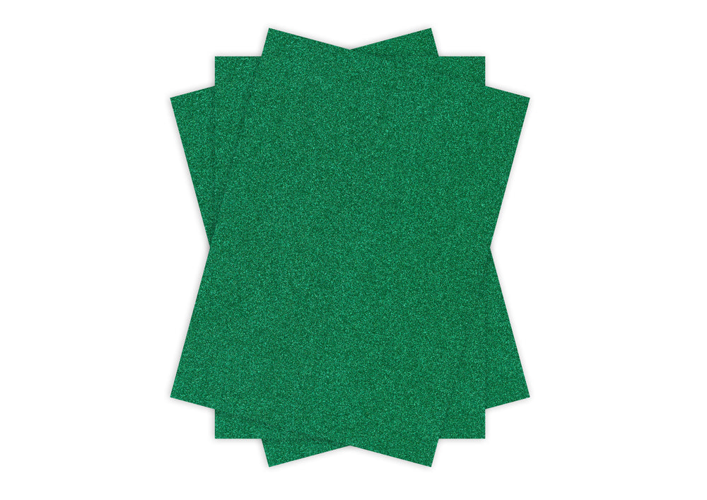 Glitter Card A4 GREEN Pack of 3 Default