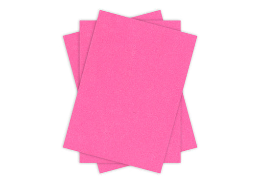 Glitter Card A4 NEON PINK Pack of 3 Default