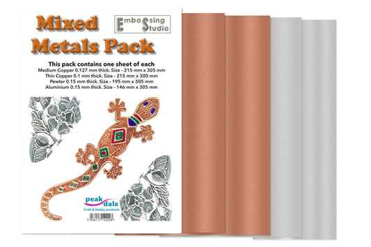 Mixed Metal Foil Pack Copper, Pewter, Alumin Default