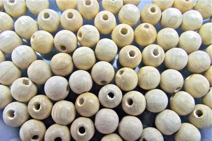 Beads Wood 10mm Round Natural (100) Default