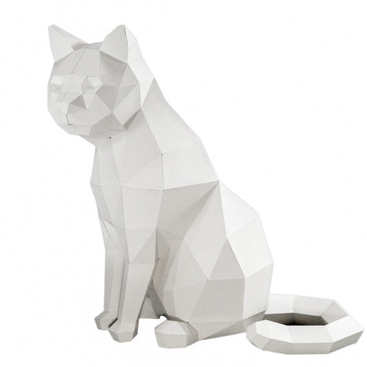 Papercraft World White Sitting Cat Default