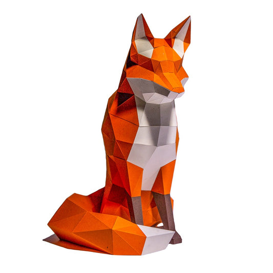 Papercraft World Sitting Fox Default