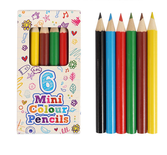 Pencils Mini Coloured Set of 6 Default