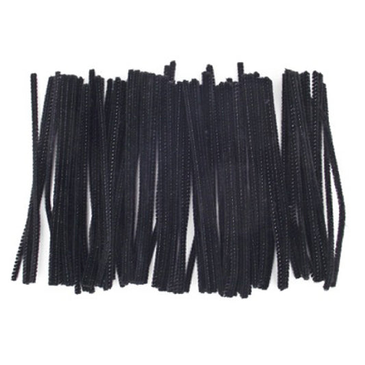 Acrylic Pipecleaners 15cm Black pack 100 Default