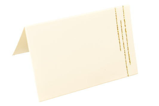 Place Setting Cards Ivory and Gold (10) Default