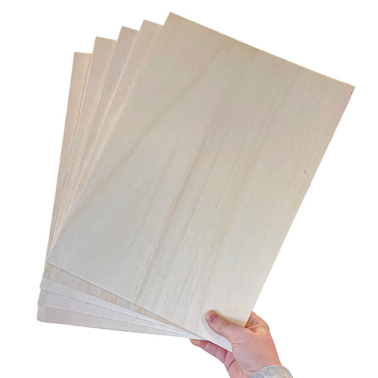 Laser Ply 3mm Poplar Plywood Sheet A3 Pack 5