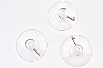 Suction Cups with Metal Hook 45mm Pack of 3 Default
