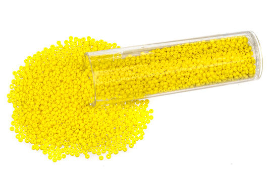 Beads T02-42 Yellow Opaque Glass Seed 35g Default