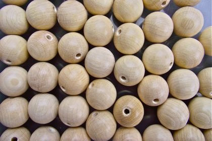 Beads Whitewood 18 mm (50) Default